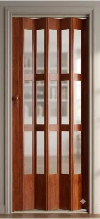 Usa Pliantă Tip Acordeon, cires, 203x82x0.6 cm