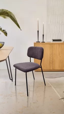 Scaun bucatarie/dining Nina, Gri, 47x51x78 cm