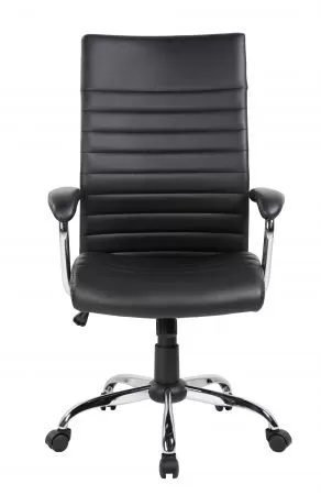 Scaun de birou directorial Davik, negru, 65x63x108-118 cm