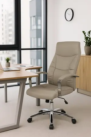 Scaun de birou directorial US62, gri, 61x71x108-116 cm