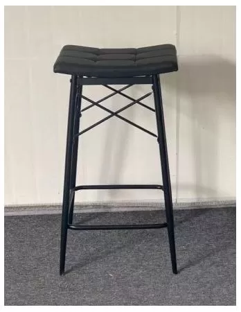 Scaun bar Darton, Negru, 30x40x71 cm, UnicSpot