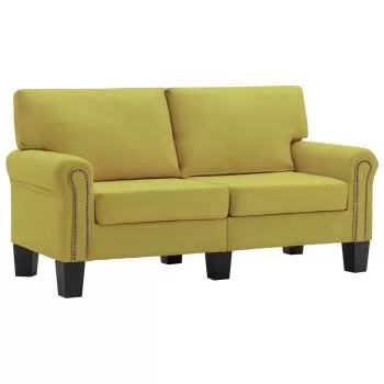 Canapea cu 2 locuri, verde, 145 x 70 x 75 cm