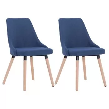 Set 2 bucati scaune de bucatarie, albastru