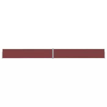 Copertina laterala retractabila de terasa, maro, 1200 x 140 cm