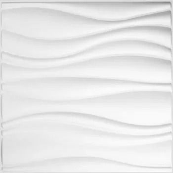 Panouri 3D de perete GA-WA04. 24 buc., alb, 50 cm