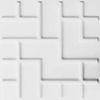 Panouri de perete 3D model Tetris GA-WA16. 24 buc., alb, 50 cm