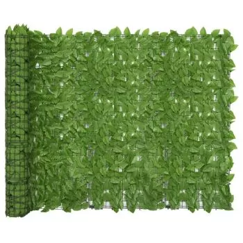 Paravan de balcon, verde, 500 x 150 cm