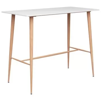  Set mobilier de bar, 7 piese, alb