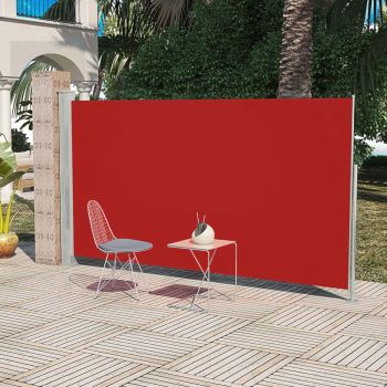 Copertina laterala pentru terasa/curte, rosu, 160 x 300 cm