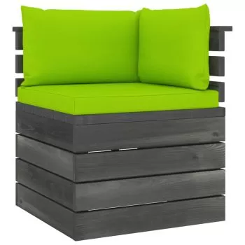 Canapea de gradina din paleti, verde deschis