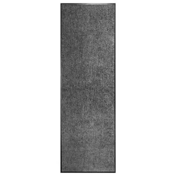  Covoraș de ușă lavabil antracit 60x180 cm