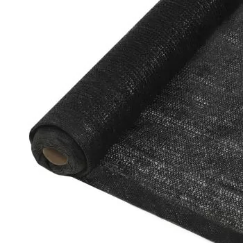 Plasă protecție vizuală, negru, 2x10 m, HDPE