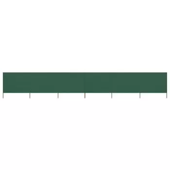 Paravan anti-vant cu 6 panouri, verde, 800 x 160 cm