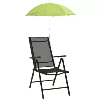 Umbrele pentru scaun de camping, 2 buc., verde, 105 cm