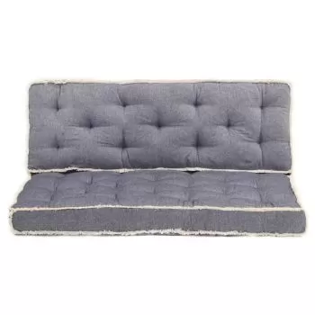 Set perne pentru canapea din paleți, 2 piese, albastru