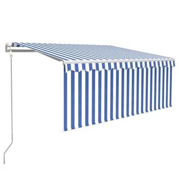 Copertina automata stor, albastru si alb, 3.5 x 2.5 m