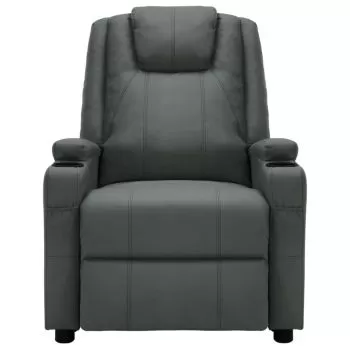 Fotoliu de masaj rabatabil electric, antracit