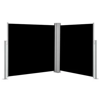 Copertina laterala retractabila, negru, 100 x 600 cm