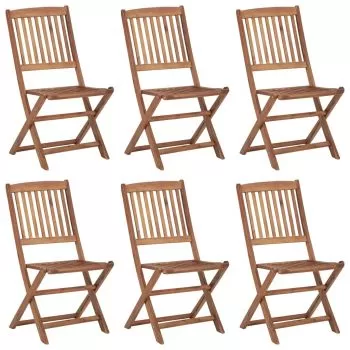 Set 6 bucati scaune gradina pliabile, verde