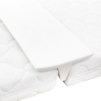 Saltea de pat cu conectare pentru paturi twin, alb, 25 cm