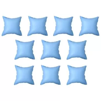 Perne gonflabile de iarna pentru piscine supraterane 10 buc PVC, albastru, 110 x 110 x 60 cm