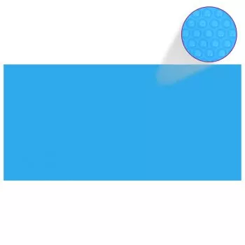 Folie dreptunghiulara pentru piscina din PE, albastru, 450 x 220 cm
