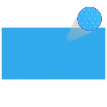 Folie dreptunghiulara pentru piscina din PE, albastru, 732 x 366 cm