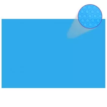 Folie solara PE dreptunghiulara, albastru, 300 x 200 cm