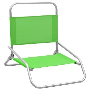 Set 2 bucati scaune de plaja pliante, verde