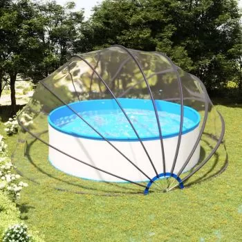 Cupola pentru piscina, multicolor, 500 x 250 cm
