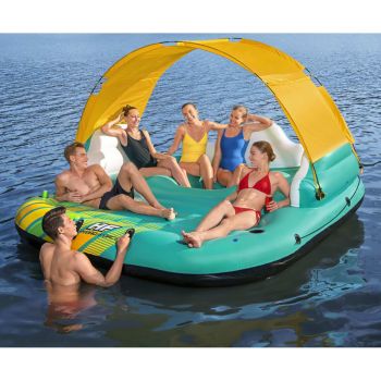 Insula gonflabila pentru 5 persoane Sunny Lounge 291x265x83 cm, multicolor