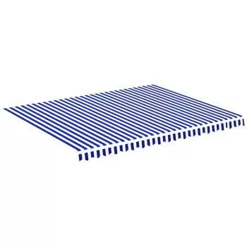 Panza de rezerva copertina, albastru si alb, 450 x 350 cm