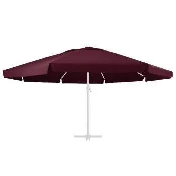Panza de schimb umbrela de soare de gradina rosu bordo 600 cm, rosu bordo, Φ 600 cm