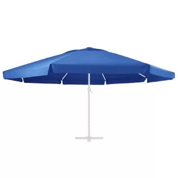 Panza de schimb umbrela de soare gradina albastru azuriu 600 cm, albastru azur, Φ 600 cm