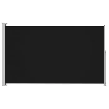 Copertina laterala retractabila de terasa, negru, 180 x 300 cm