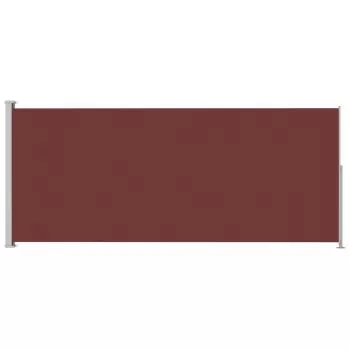 Copertina laterala retractabila de terasa, maro, 180 x 500 cm