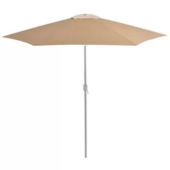 Panza de schimb umbrela de soare de exterior gri taupe 300 cm, gri taupe, 300 cm