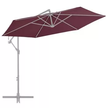 Panza de schimb umbrela de soare consola, rosu bordo, 300 cm