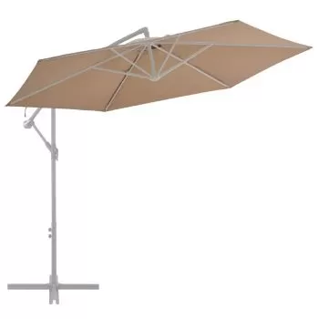 Panza de schimb umbrela de soare consola, gri taupe, 300 cm
