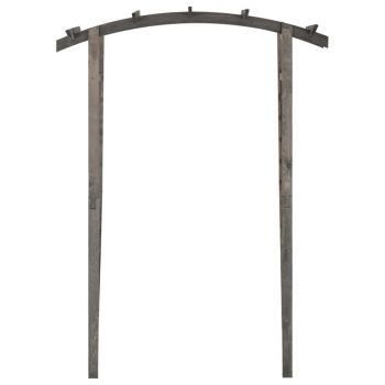 Arcadă cu spalier, gri, 150x50x210 cm, lemn de pin tratat