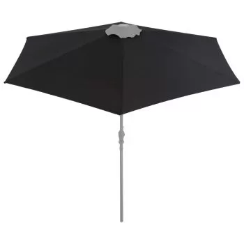 Panza de schimb umbrela de soare de exterior, negru, 300 cm