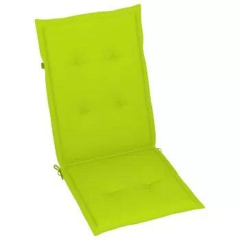 Set 4 bucati perne scaun de gradina, verde deschis, 120 x 50 x 3 cm