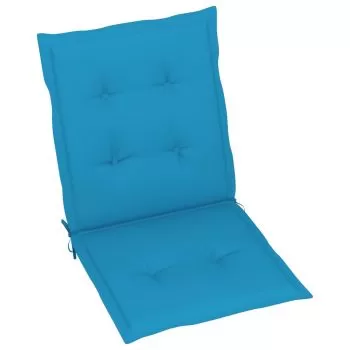 Set 6 bucati perne scaun de gradina, albastru, 100 x 50 x 3 cm