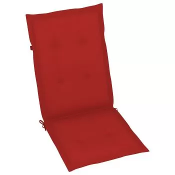 Set 6 bucati perne pentru scaun de gradina, rosu, 120 x 50 x 3 cm