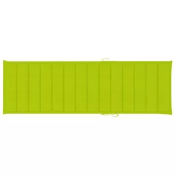 Perna de sezlong, verde deschis, 200 x 60 x 3 cm