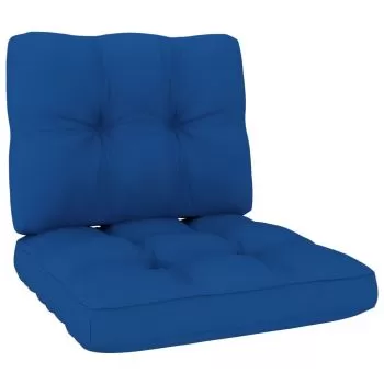 Set 2 bucati perne canapea din paleti, albastru regal, 50 x 50 x 10 cm