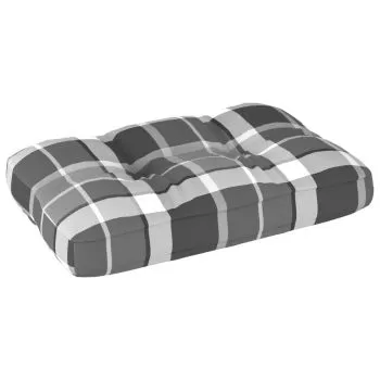 Perna pentru canapea din paleti, gri cu model, 60 x 40 x 10 cm
