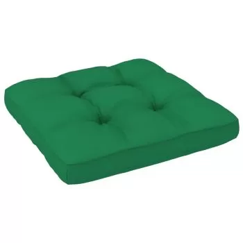 Perna pentru canapea din paleti, verde, 60 x 60 x 10 cm