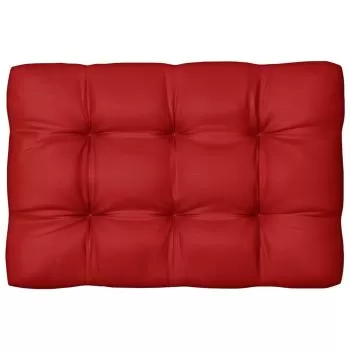 Perna canapea din paleti, rosu, 120 x 80 x 10 cm