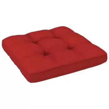Perna pentru canapea din paleti, rosu, 60 x 60 x 10 cm